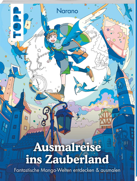 Buchcover: Ausmalreise ins Zauberland