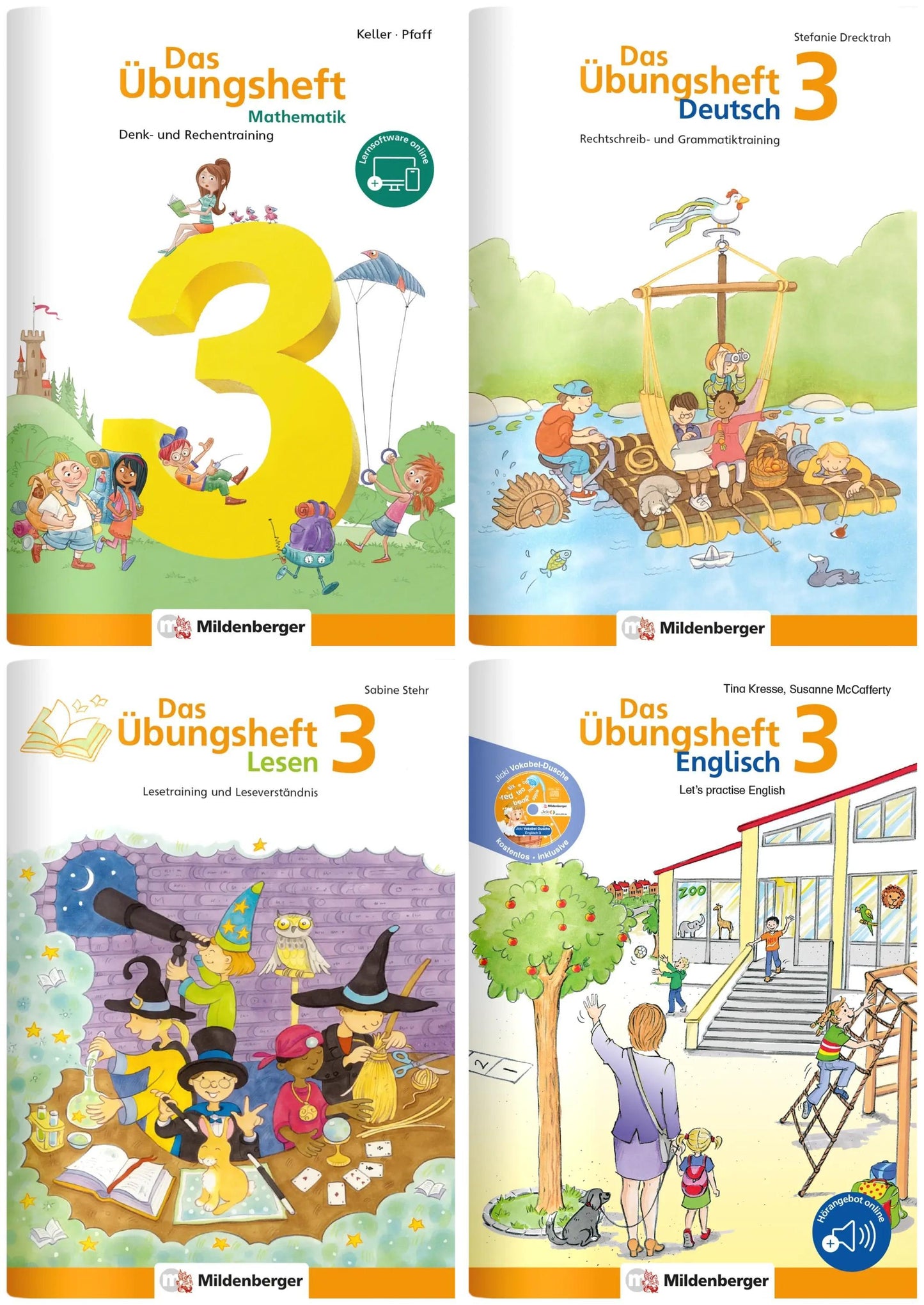Sicher ins 4. Schuljahr - Paket: Rechnen - Schreiben - Lesen - Grammatik - Englisch · Klasse 3
