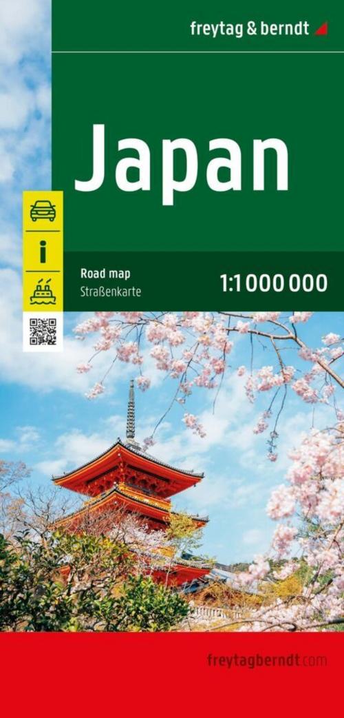 Japan, Straßenkarte 1:1.000.000, freytag & berndt