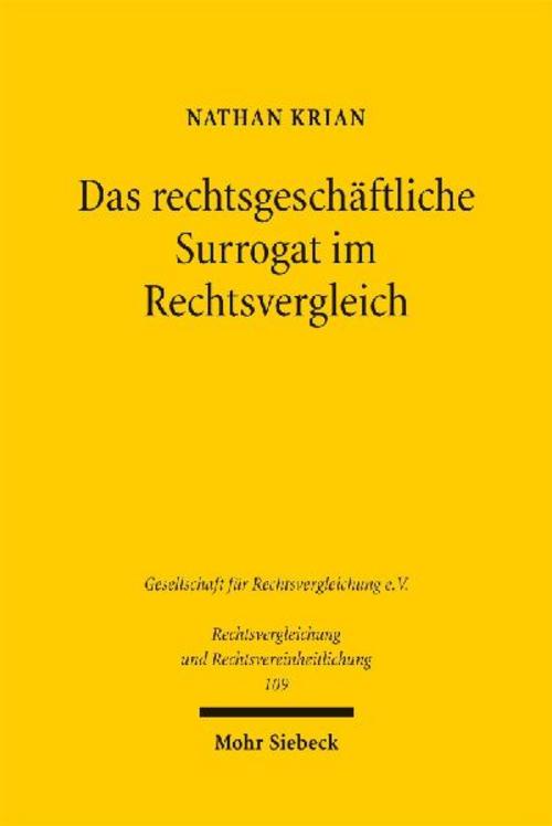 Das rechtsgeschäftliche Surrogat im Rechtsvergleich