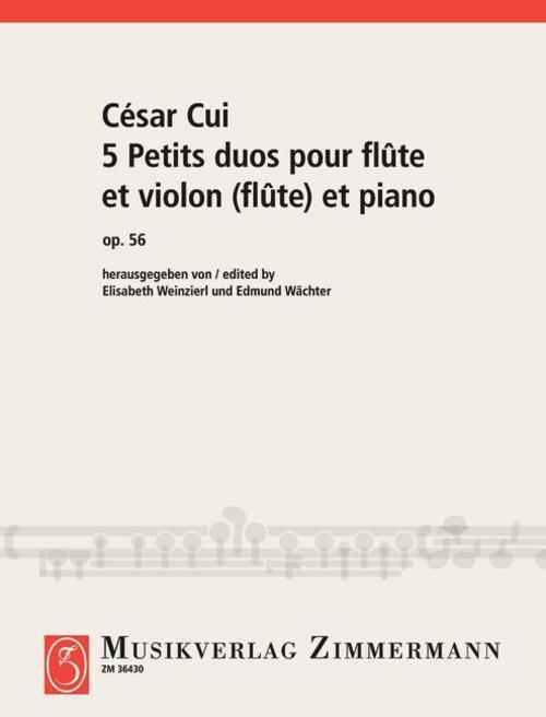 5 Petits duos pour flûte et violon (flûte) et piano