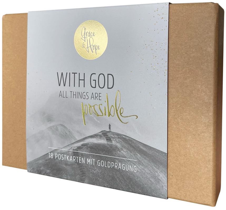 Buchcover: With God all things are possible - Postkartenset