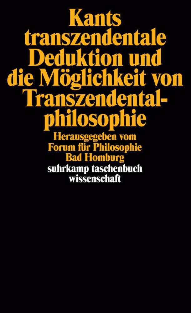 Buchcover: Kants transzendentale Deduktion und die Möglichkeit von Transzendentalphilosophie