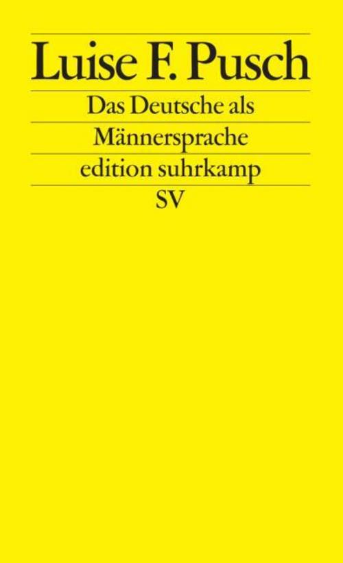 Buchcover: Das Deutsche als Männersprache
