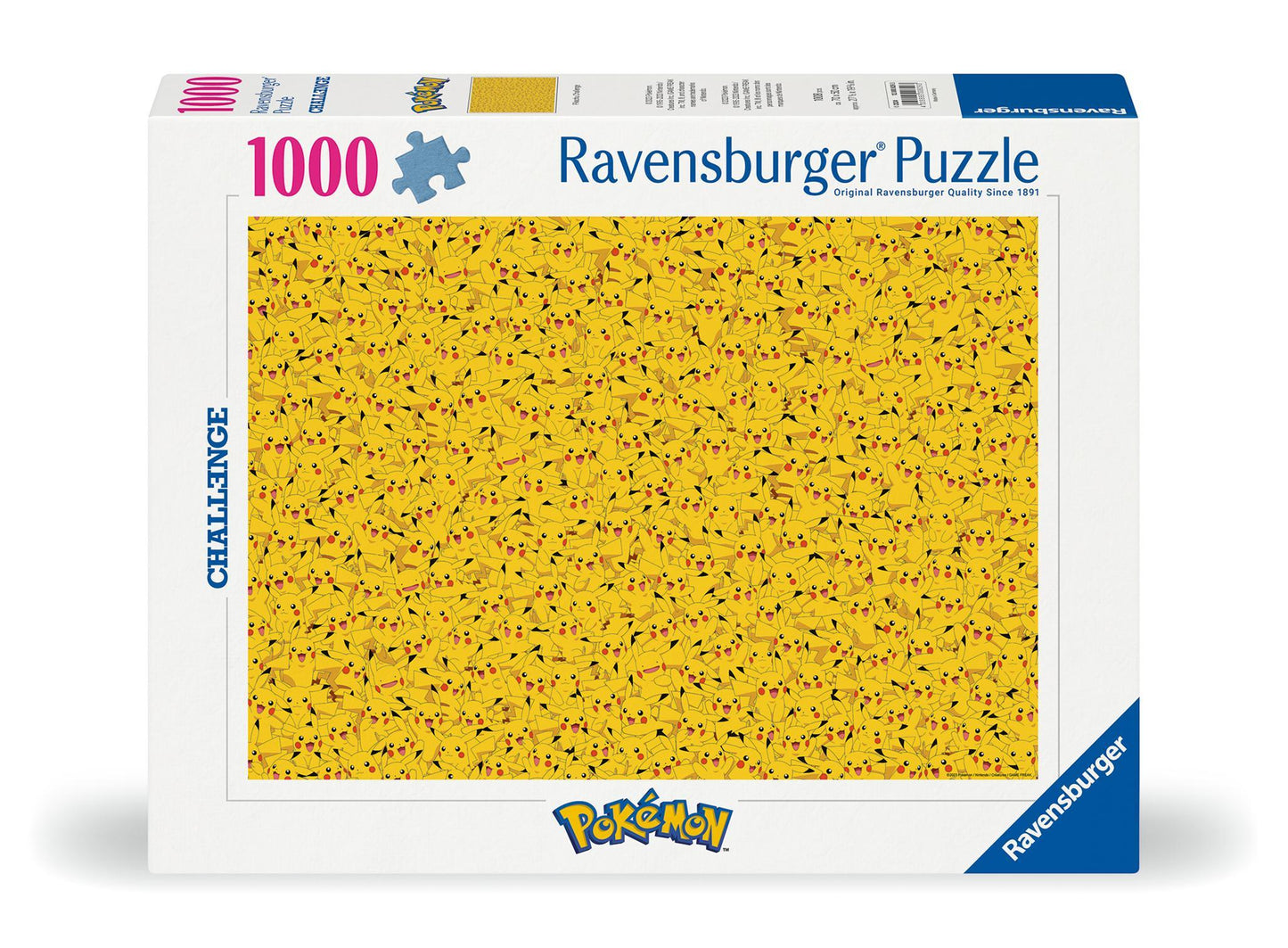 Ravensburger Puzzle 12000829 - Pikachu Challenge - 1000 Teile Pokémon Puzzle für Erwachsen
