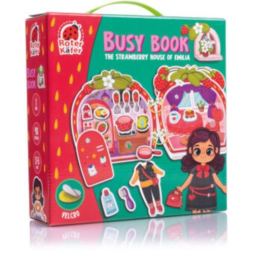 Lernspiel Roter Käfer Busy Book mit Klettverschluss Emilias Erdbeerhaus  RK1170-01