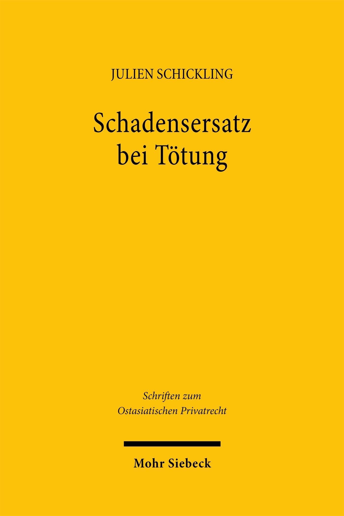 Schadensersatz bei Tötung