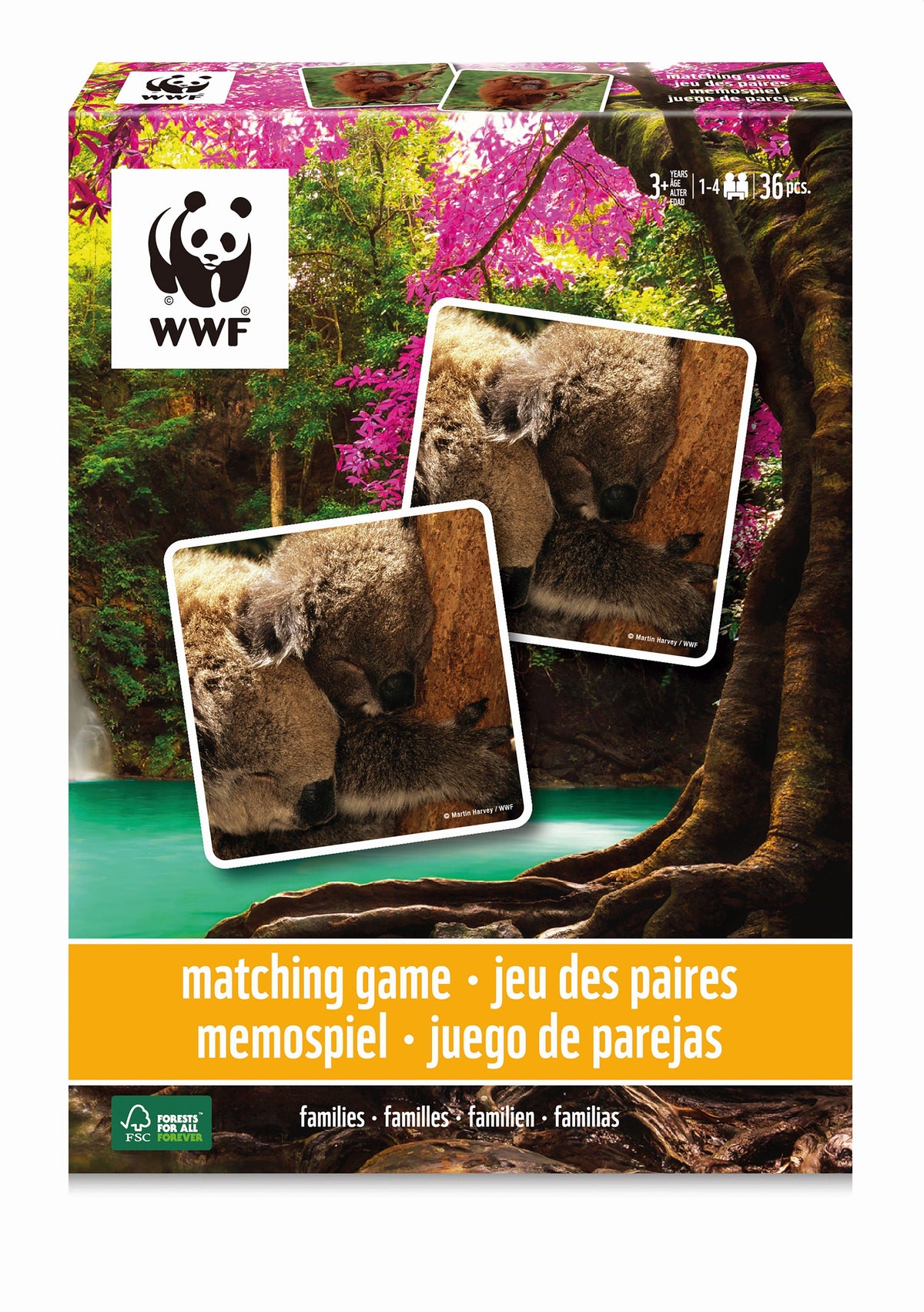 Buchcover: WWF Memo Tierfamilien