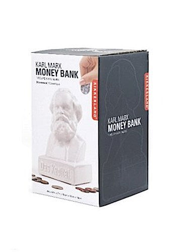 Karl Marx Money Bank weiss
