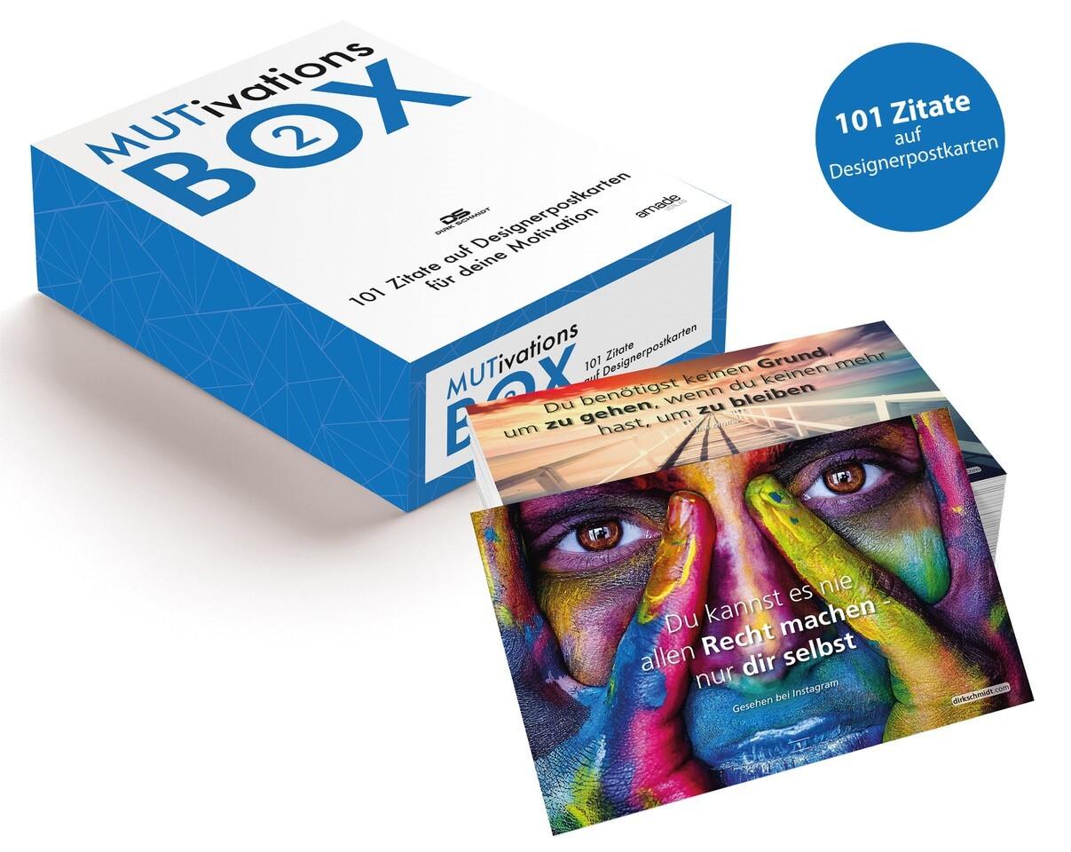 MUTivationsbox 2 - 101 Zitate auf Designerpostkarten