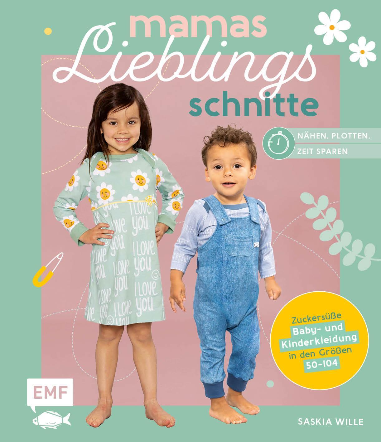 Buchcover: Mamas Lieblingsschnitte - Nähen - Plotten - Zeit sparen