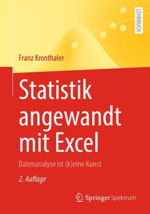 Buchcover: Statistik angewandt mit Excel