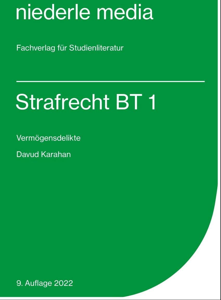 Buchcover: Strafrecht BT 1 - Karteikarten - 2022