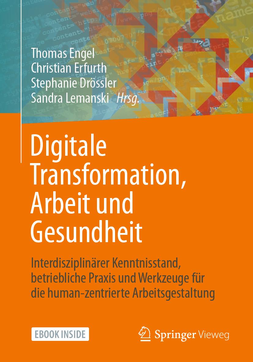 Buchcover: Digitale Transformation, Arbeit und Gesundheit