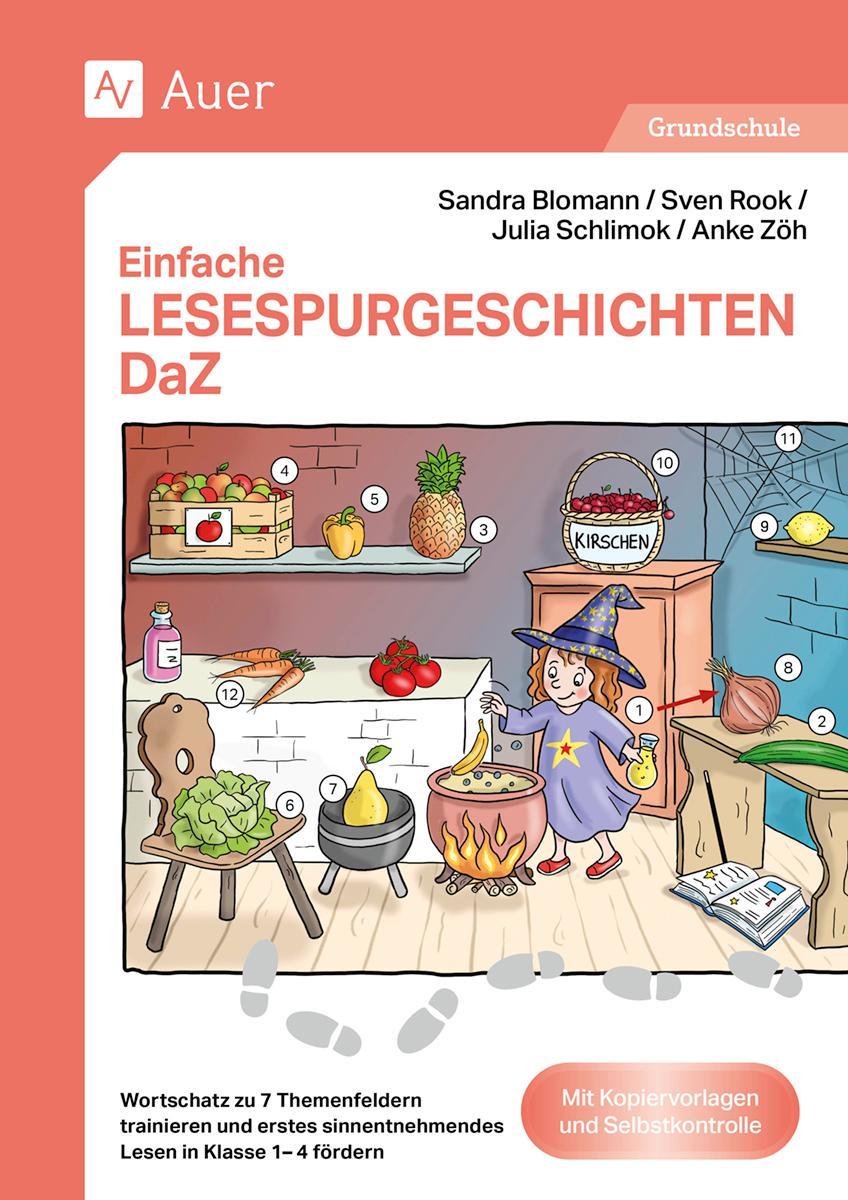 Einfache Lesespurgeschichten DaZ
