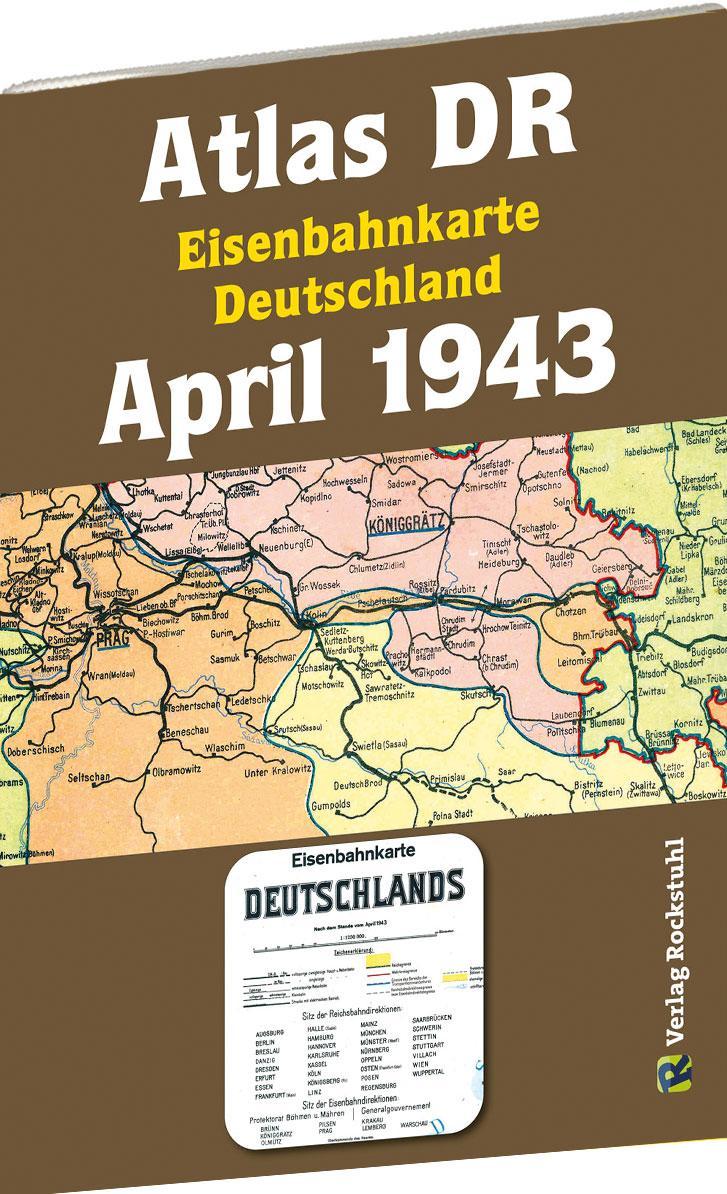 Buchcover: ATLAS DR April 1943 - Eisenbahnkarte Deutschland