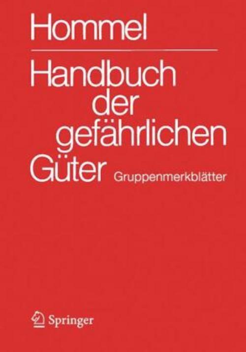 Buchcover: Handbuch der gefährlichen Güter. Gruppenmerkblätter