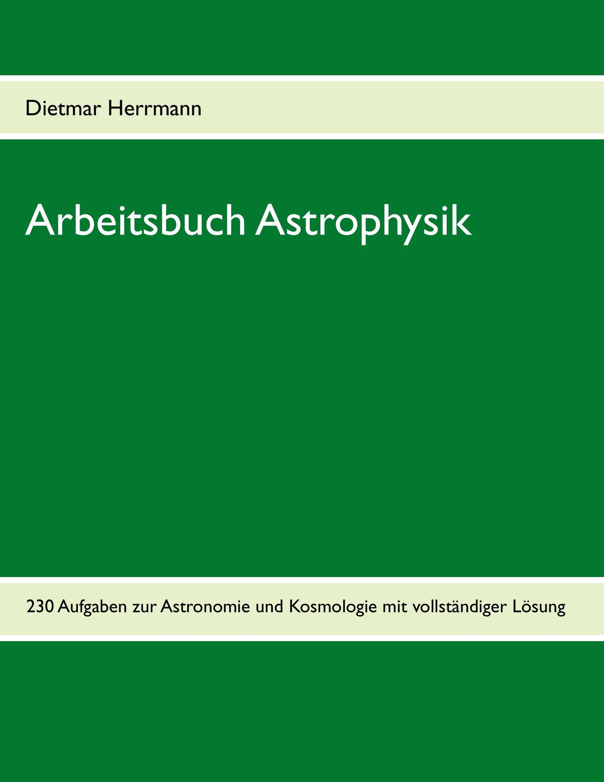Buchcover: Arbeitsbuch Astrophysik