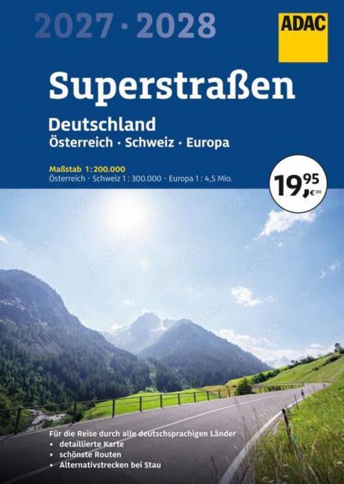 ADAC Superstraßen Autoatlas 2027 / 2028 Deutschland 1:200.000, Österreich, Schweiz 1:300.0
