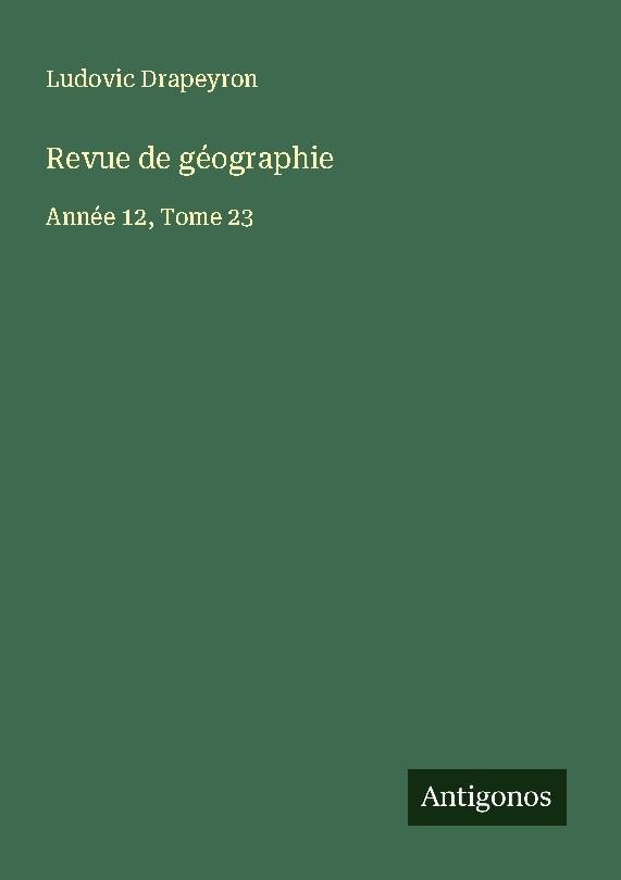Revue de géographie