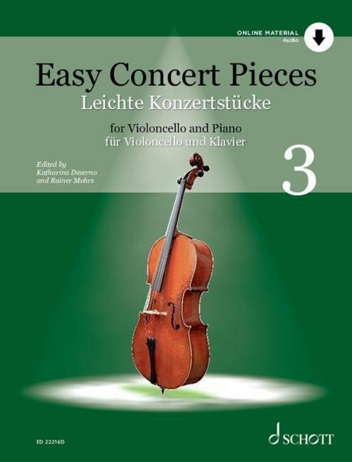 Leichte Konzertstücke Band 3. Violoncello und Klavier