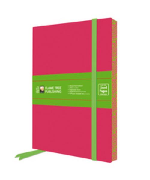 Lipstick Pink & Lime Green Artisan Paperback Notebook