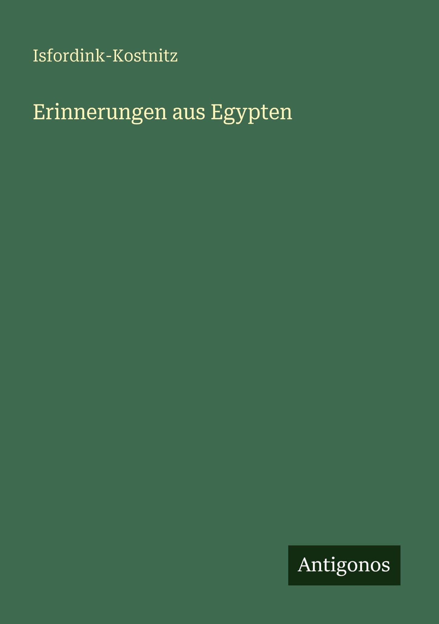 Erinnerungen aus Egypten