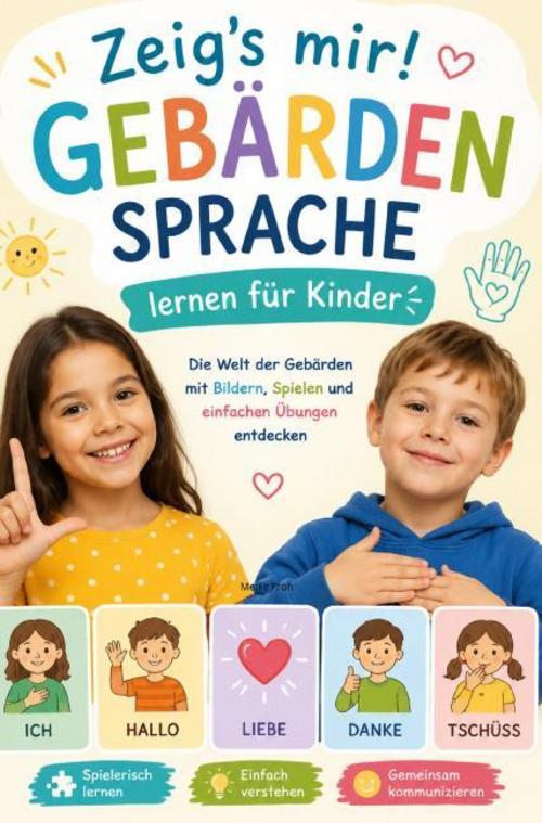 Gebärdensprache lernen für Kinder: Die Welt der Gebärden mit Bildern, Spielen und einfachen Übungen entdecken