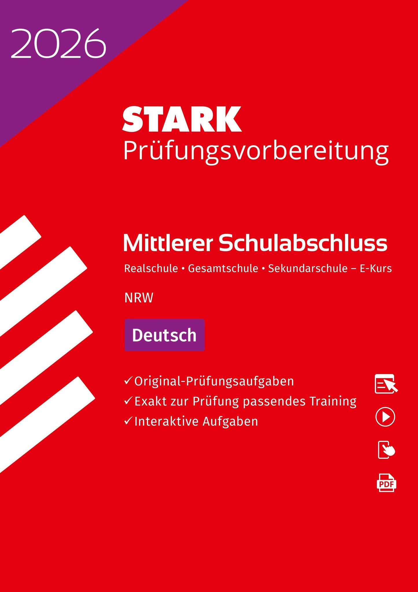 STARK Deutsch E-Kurs - Mittlerer Schulabschluss (MSA) 2026 NRW - Pruefungsvorbereitung