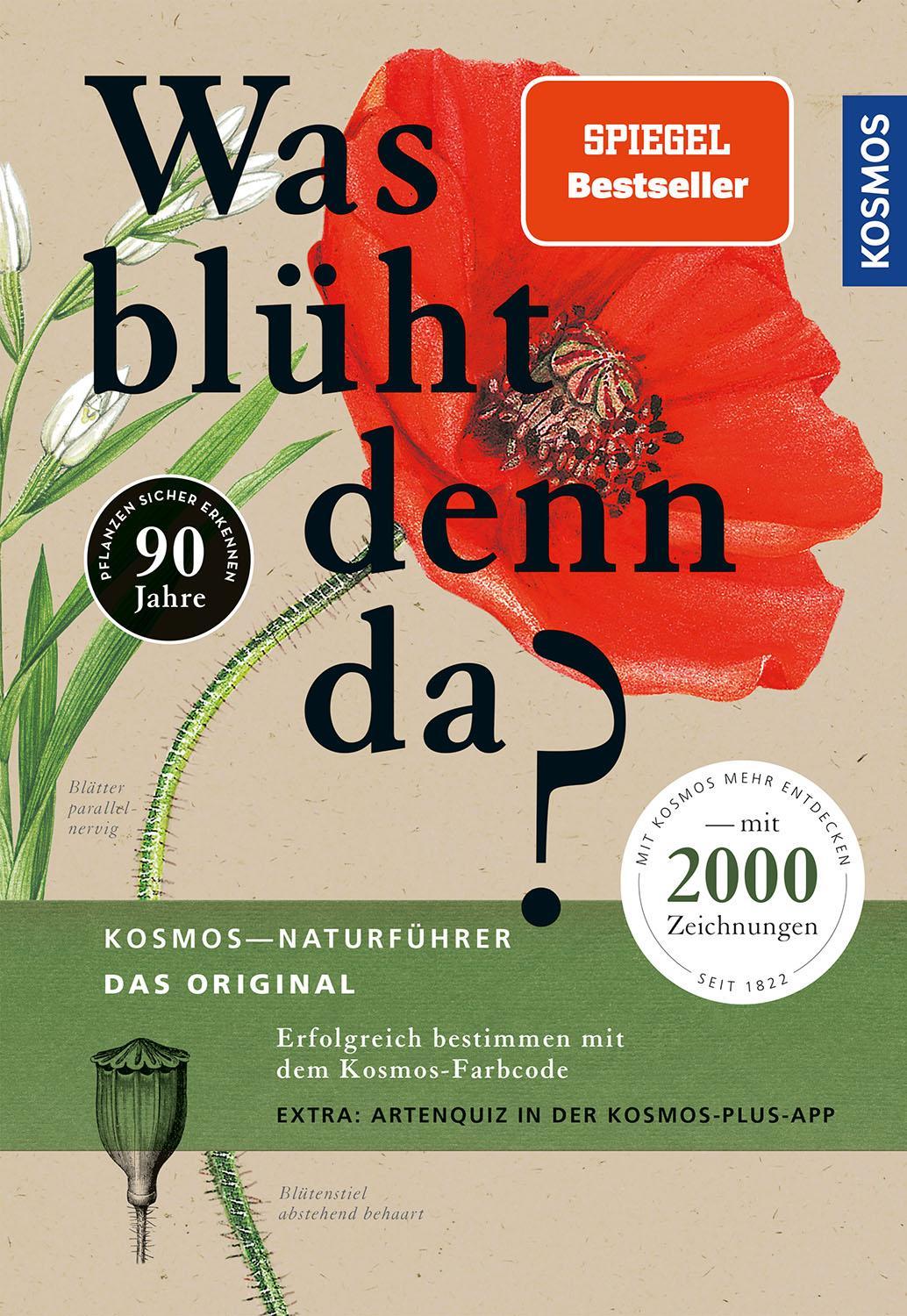 Was blüht denn da - Das Original: Über 800 Arten auf mehr als 2000 Zeichnungen - Erfolgreich bestimmen mit dem KOSMOS-Farbcode. EXTRA: Artenquiz in der Kosmos-Plus-App