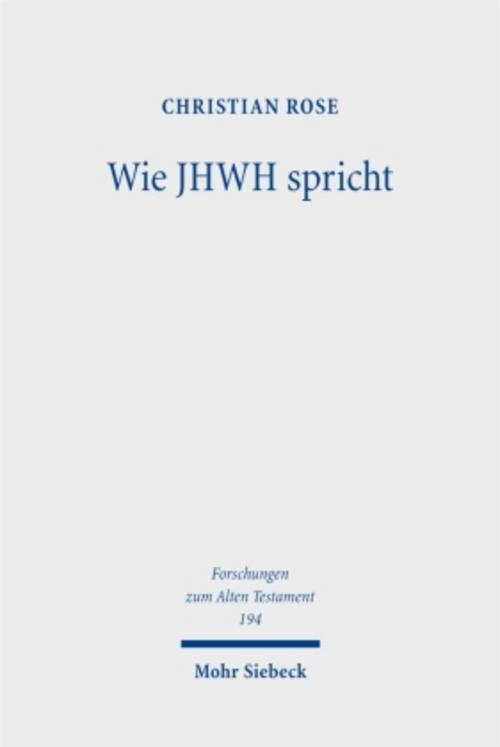 Wie JHWH spricht