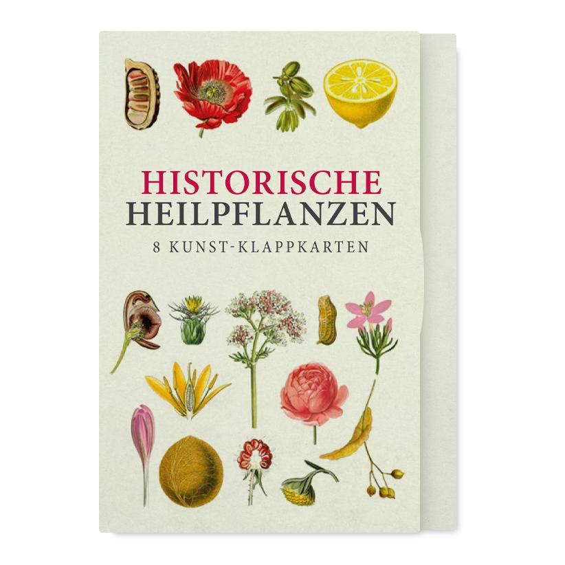 Buchcover: Historische Heilpflanzen - Acht Kunst-Klappkarten