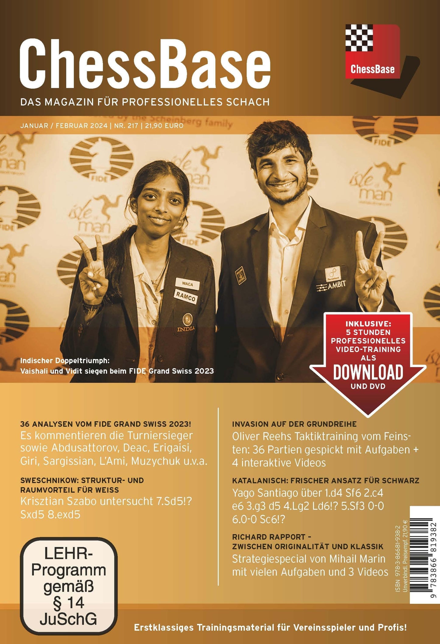 ChessBase Magazin 217 (Januar/Februar 2024)