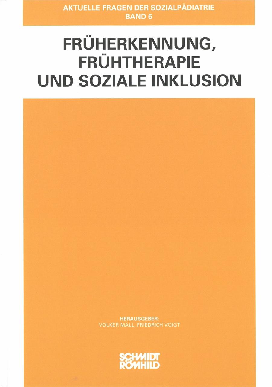 Buchcover: Früherkennung, Frühtherapie und soziale Inklusion