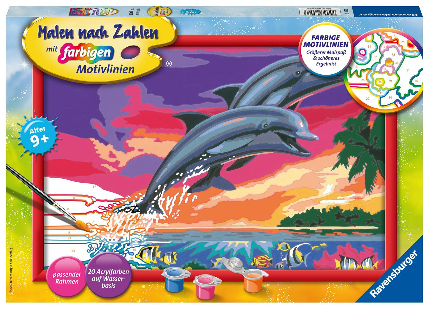 Malen nach Zahlen CreArt - Welt der Delfine