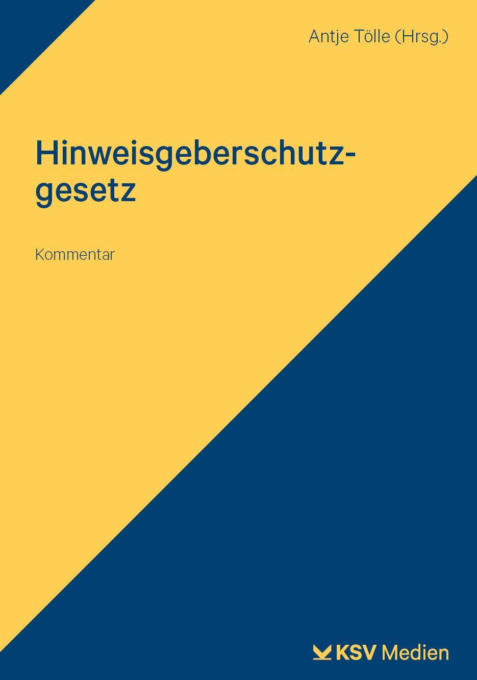 Buchcover: Hinweisgeberschutzgesetz