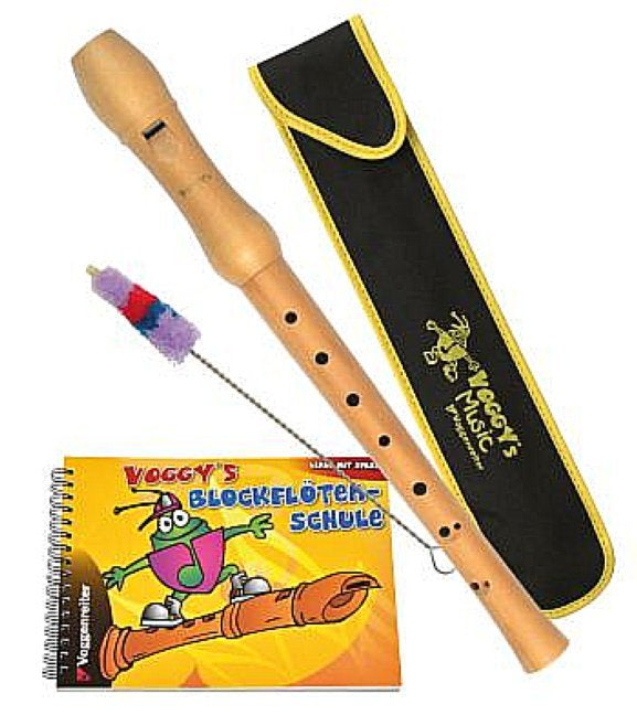 Voggy's Blockflöten-Set (m. Holzblockflöte, barocke Griffweise)