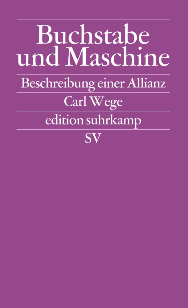 Buchstabe und Maschine