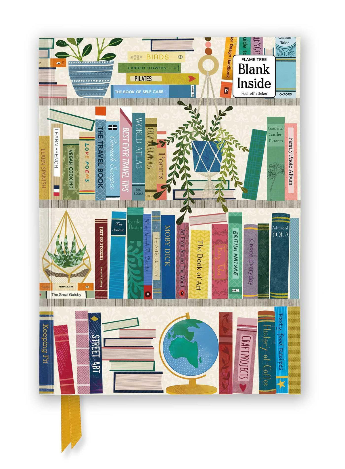 Buchcover: Georgia Breeze: Bookshelves (Foiled Blank Journal)