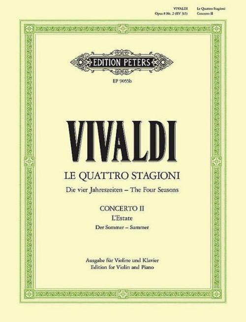 Die Jahreszeiten: Konzert für Violine, Streicher und Basso continuo g-Moll op. 8 Nr. 2 RV 315 \"Der Sommer\"