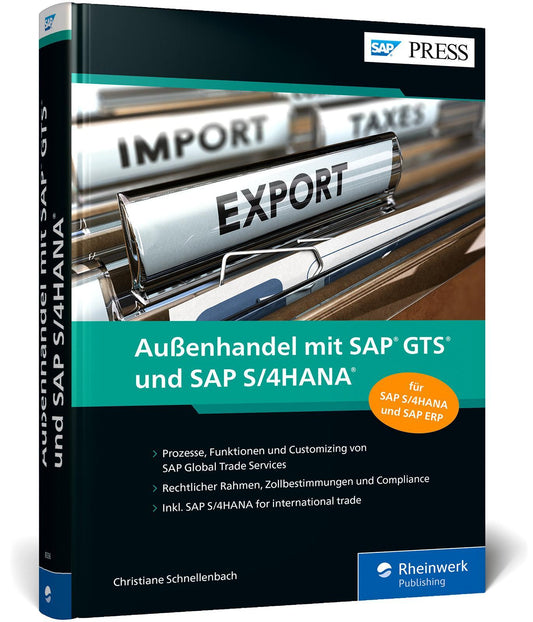 Buchcover: Außenhandel mit SAP GTS und SAP S/4HANA