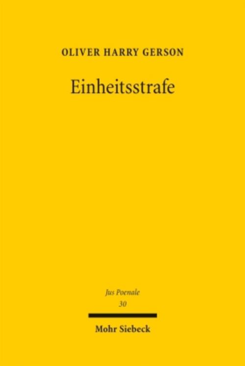 Buchcover: Einheitsstrafe