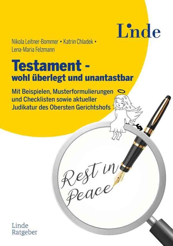 Buchcover: Testament - wohl überlegt und unantastbar