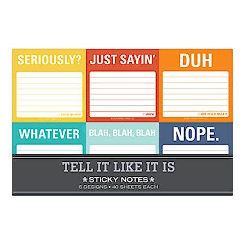 Buchcover: Knock Knock Tell It Like It Is Sticky Note Packet