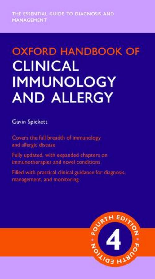 Buchcover: Oxford Handbook of Clinical Immunology and Allergy
