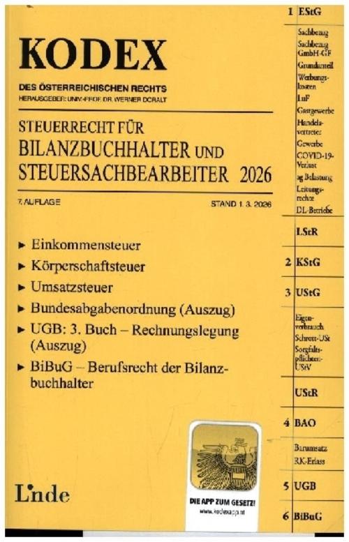 KODEX Steuerrecht für Bilanzbuchhalter und Steuersachbearbeiter 2026