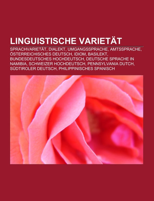 Buchcover: Linguistische Varietät