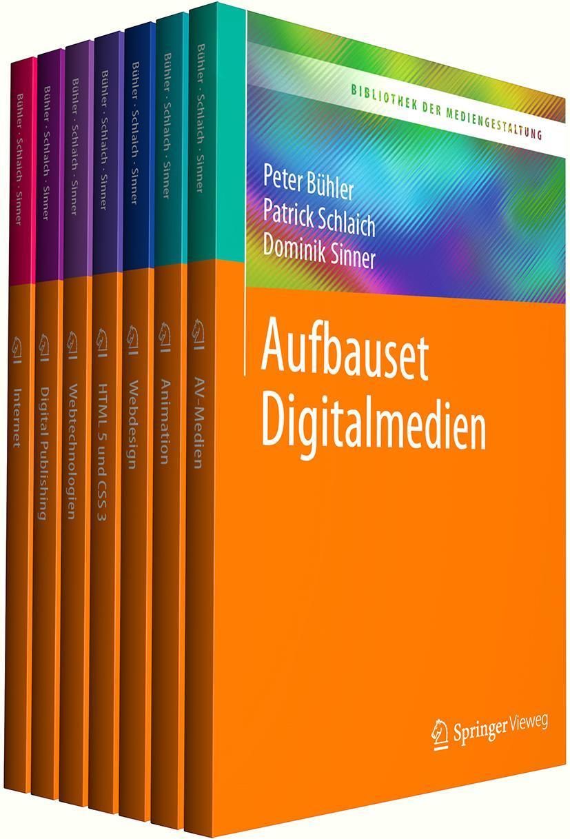Buchcover: Bibliothek der Mediengestaltung - Aufbauset Digitalmedien