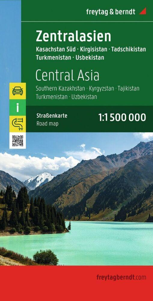 Zentralasien - Kasachstan Süd - Kirgisistan - Tadschikistan -Turkmenistan - Usbekistan 1 : 1.500.000  Autokarte