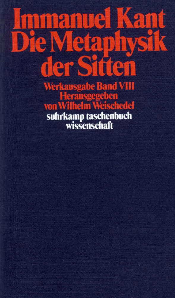 Buchcover: Die Metaphysik der Sitten